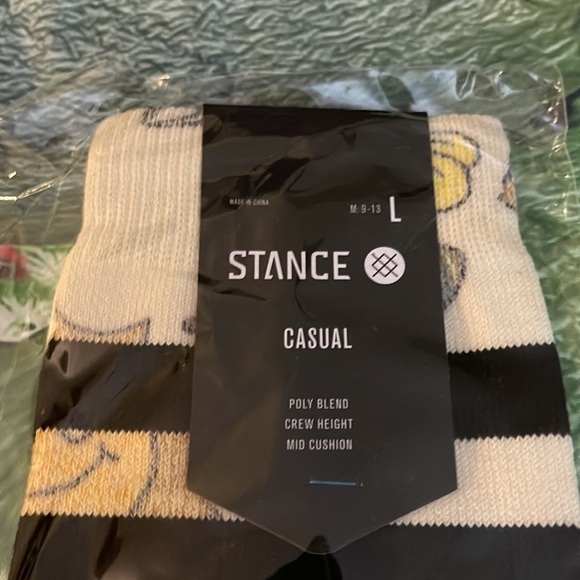 Stance Nice Moves Crew Sock, Ivory, Size Large, NWT - Picture 5 of 7